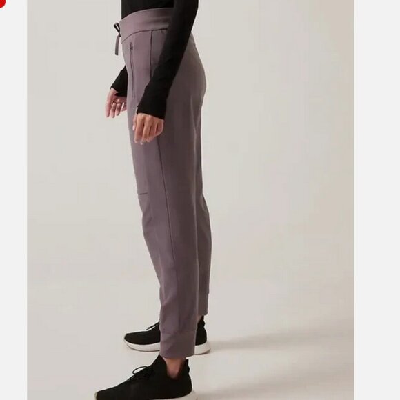 Athleta Headlands Hybrid Jogger Pants Trek Dusk Violet, Size 12 - Picture 3 of 9